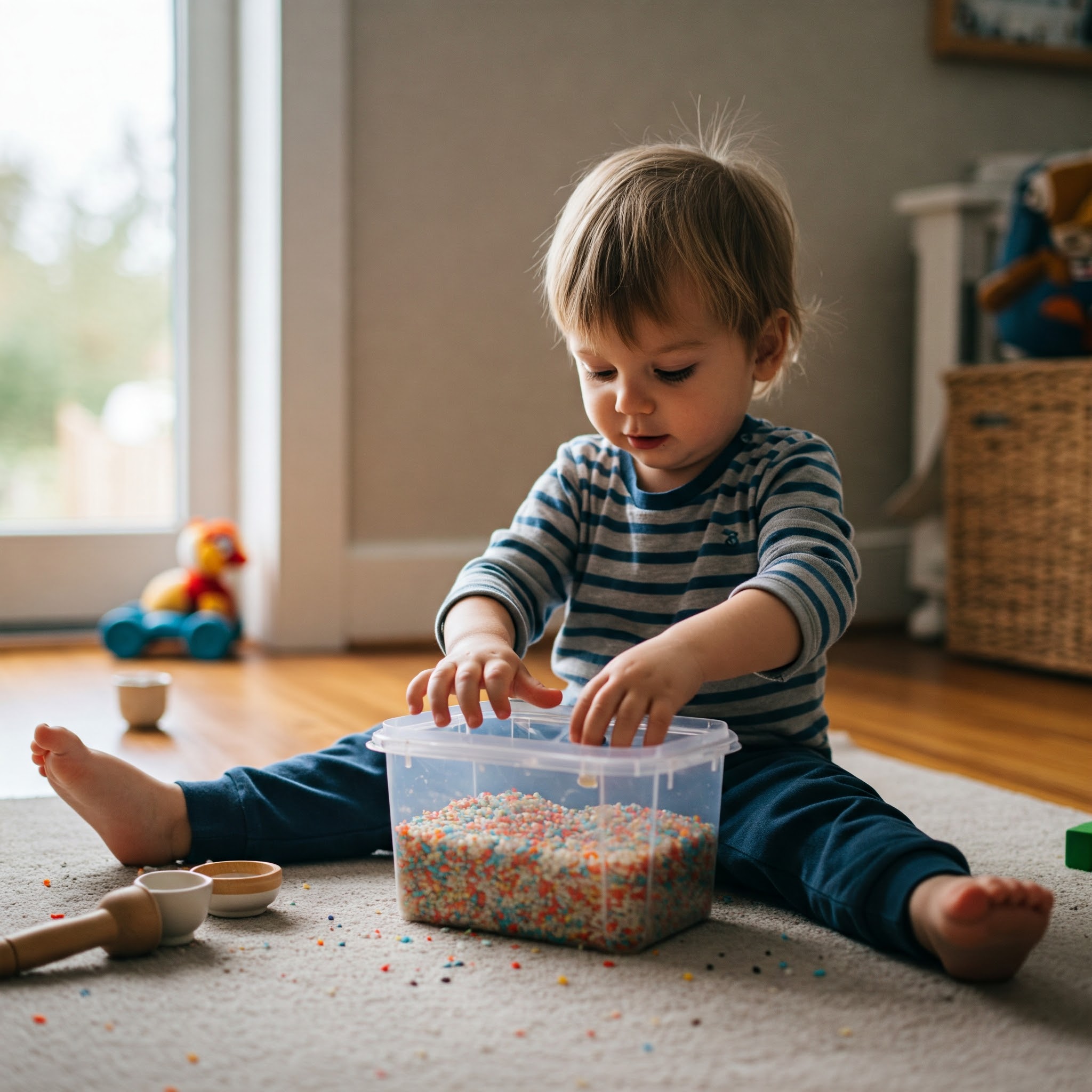 ideas para juego sensorial en casa